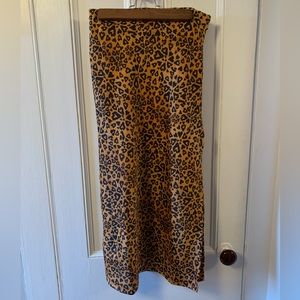 Urban Outfitters leopard print slip skirt